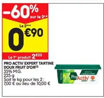 Pro Activ Expert Tartine Doux Fruit d'Or