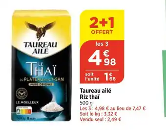 Maximarché TAUREAU AILE Riz thaï offre