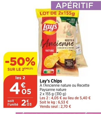 Maximarché Lay's Chips offre