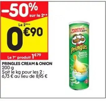 Leader Price Pringles Cream & Onion offre