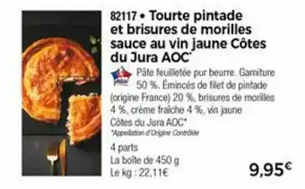 Thiriet Tourte pintade et brisures de morilles offre