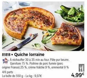 Thiriet Quiche lorraine offre