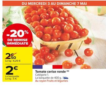 Tomate cerise ronde
