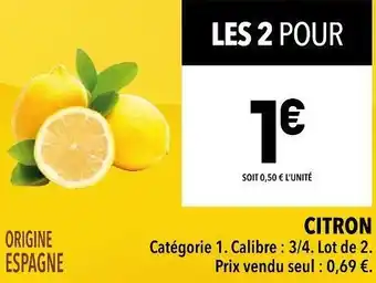 Supeco Citron offre
