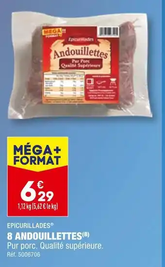 ALDI Epicurillades 8 andouillettes offre