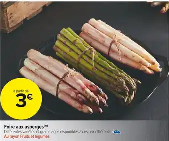 Carrefour Market Foire aux asperges offre