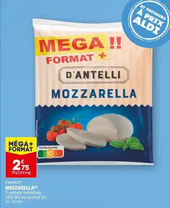 ALDI D’antelli mozzarella offre