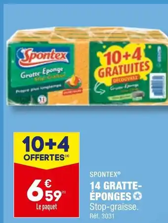 ALDI Spontex 14 gratte-éponges offre