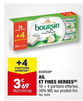 Boursin ail et fines herbes