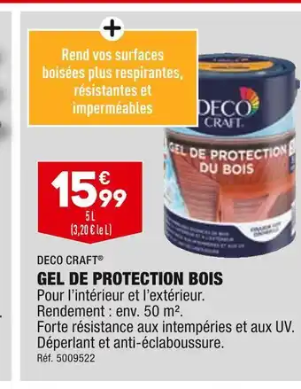 ALDI Deco craft gel de protection bois offre