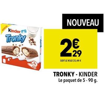 Supeco Kinder tronky offre