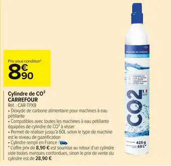 Carrefour Market Carrefour cylindre de co² offre