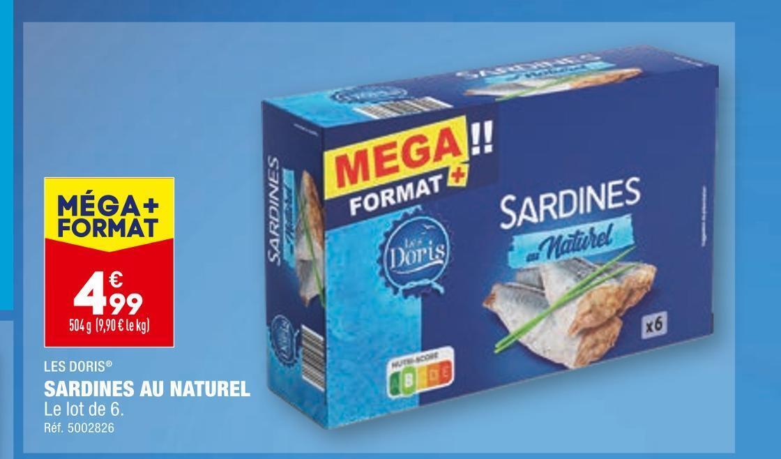 Promo Les doris sardines au naturel chez ALDI