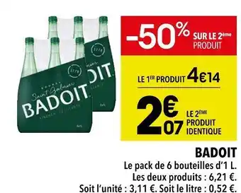 Supeco Badoit badoit offre