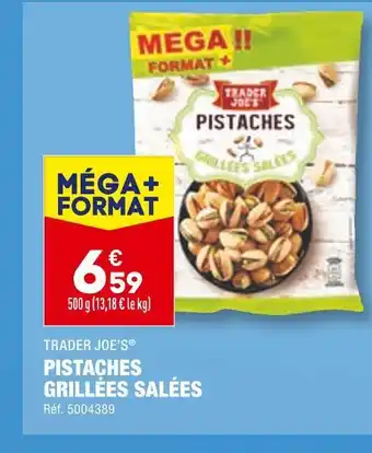 ALDI Trader joe’s pistaches grillées salées offre