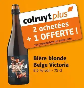Colruyt Victoria bière blonde belge offre