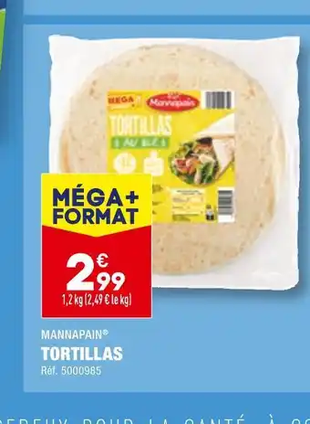 ALDI Mannapain tortillas offre