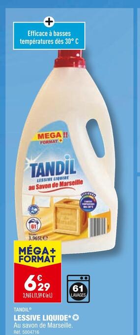 ALDI Tandil lessive liquide* offre