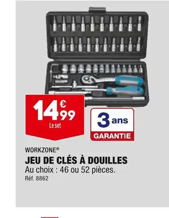 Workzone jeu de clés à douilles