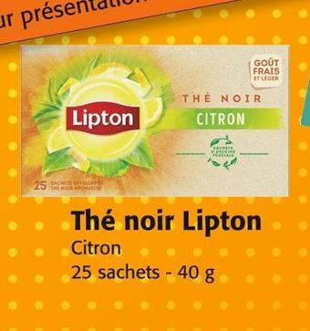 Colruyt Lipton thé noir offre