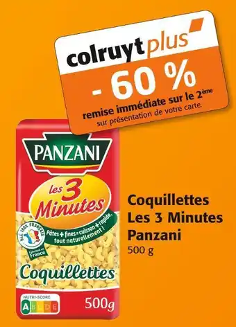 Colruyt Panzani coquillettes les 3 minutes offre