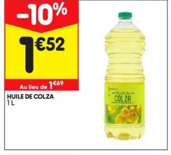 Leader Price Huile de Colza offre
