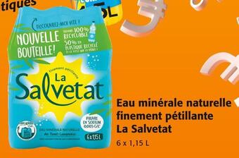 Colruyt La salvetat eau minérale naturelle finement pétillante offre