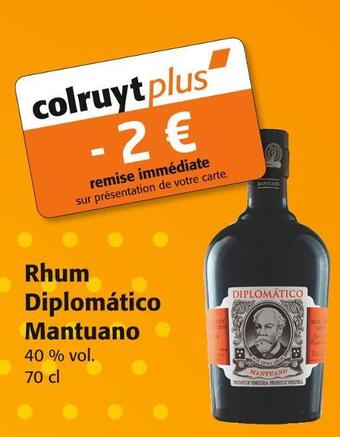 Colruyt Diplomático rhum mantuano offre