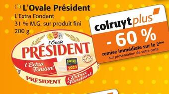 Colruyt Président l'ovale président offre