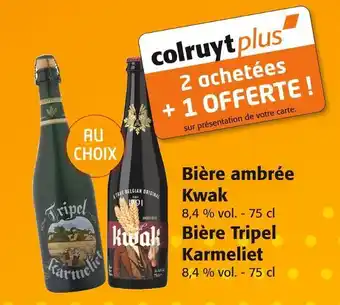 Colruyt Kwak bière ambrée offre