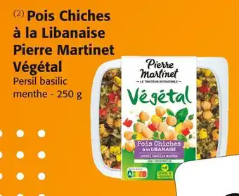 Colruyt Pierre martinet pois chiches à la libanaise végétal offre