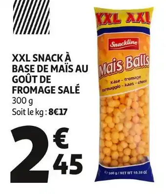 Auchan Snackline xxl snack à base de maïs au goût de fromage salé offre