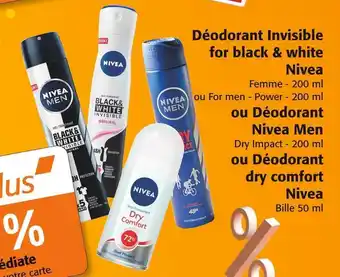 Colruyt Nivea déodorant invisible for black & white offre