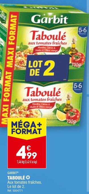 ALDI Garbit taboulé offre