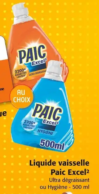Colruyt Paic liquide vaisselle excel² offre