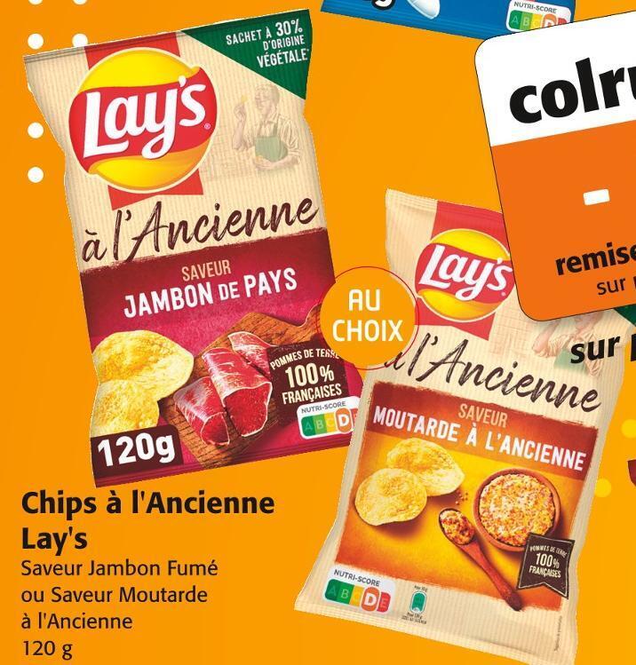 Promo Lay's chips à l'ancienne chez Colruyt