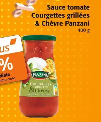 Colruyt Panzani sauce tomate courgettes grillées & chèvre offre