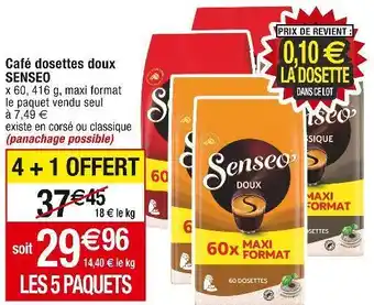 Cora x Carrefour Senseo café dosettes doux offre