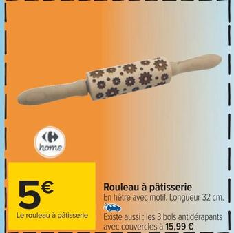 Carrefour Carrefour home rouleau à pâtisserie offre