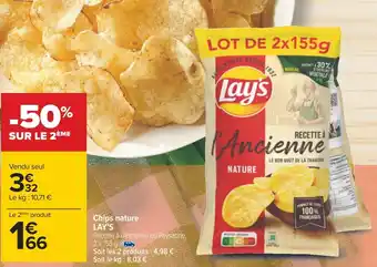 Carrefour Lay's chips nature offre