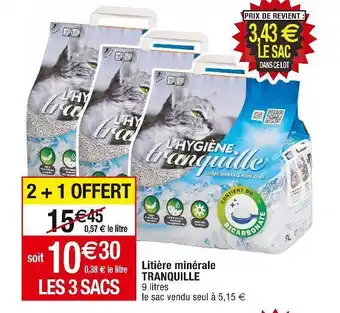 Tranquille litière minérale