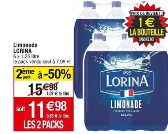 Cora x Carrefour Lorina limonade offre