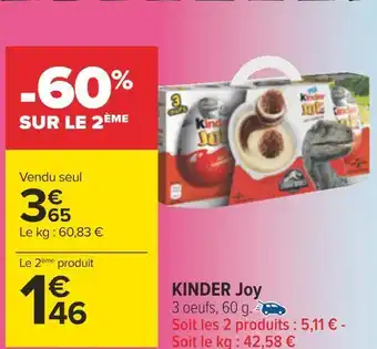 Carrefour Ferrero kinder joy offre