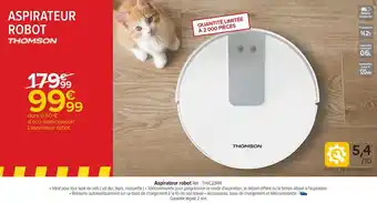 Carrefour Thomson aspirateur robot offre
