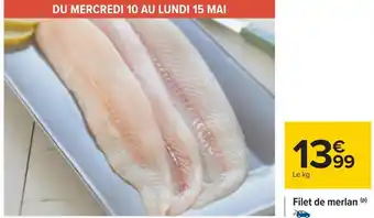 Carrefour Filet de merlan offre