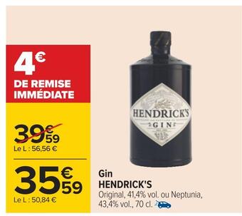Hendrick's gin
