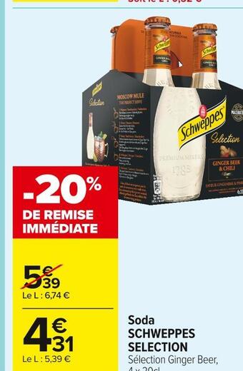 Carrefour Market Schweppes selection soda offre
