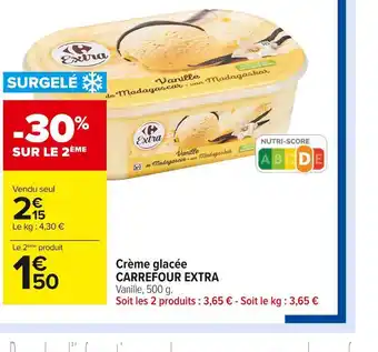Carrefour Market Carrefour extra crème glacée offre