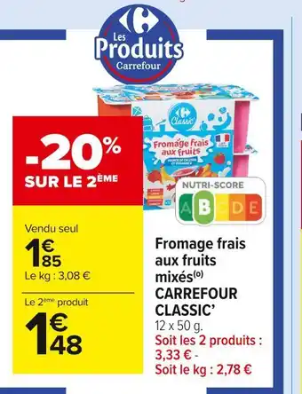Carrefour Market Carrefour classic’ fromage frais aux fruits mixés offre