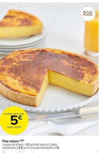 Carrefour Market Flan nature offre